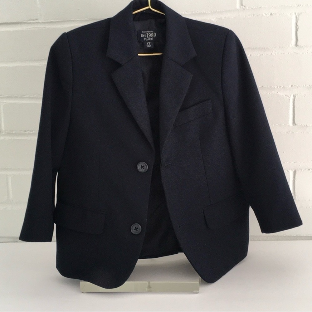 Boys Children’s Place Classic Dark Navy Blue Easter Blazer Sportcoat  Size 4T